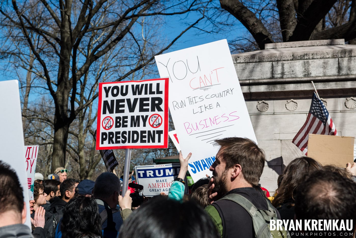 Not My President's Day Rally @ Columbus Circle, NYC - 2.20.17 (4)
